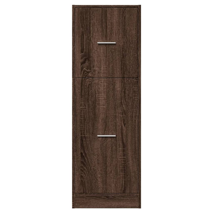 Apothecary Cabinet in Brown Oak - Durable Engineered Wood Storage Solution, 40x41x118 cm - Premium  from Home Treasures - Just £84.99! Shop now at Home Treasures