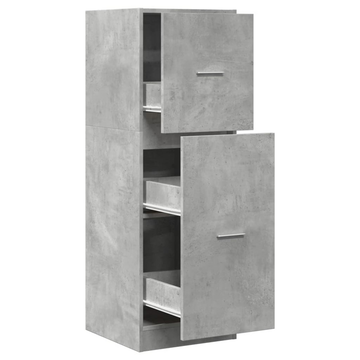 Apothecary Cabinet - Stylish Concrete Grey, Durable Engineered Wood, 40x41x118 cm | Modern Storage Solution - Premium  from Home Treasures - Just £99.99! Shop now at Home Treasures