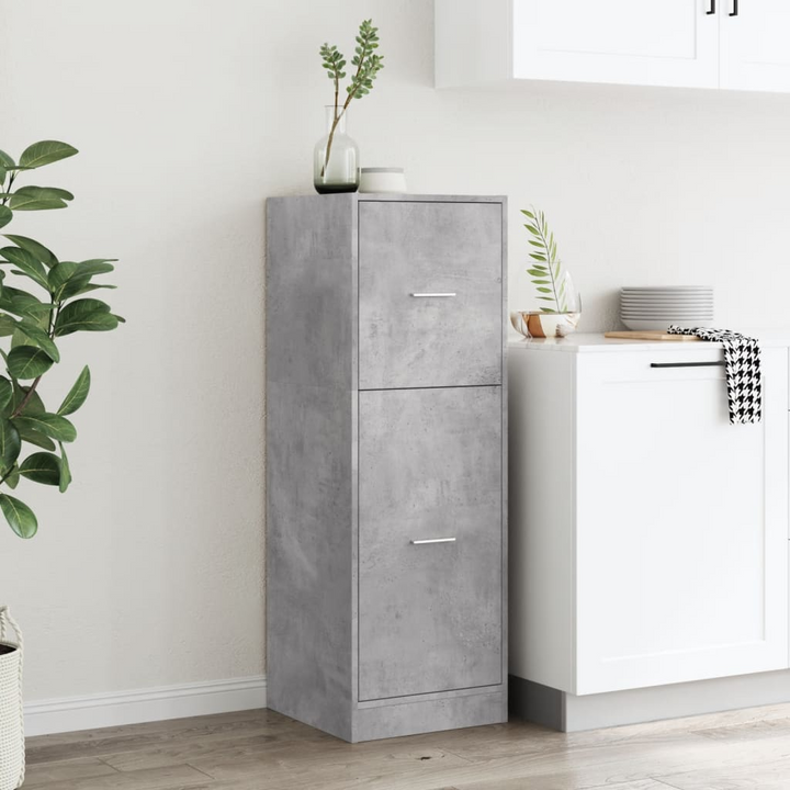 Apothecary Cabinet - Stylish Concrete Grey, Durable Engineered Wood, 40x41x118 cm | Modern Storage Solution - Premium  from Home Treasures - Just £99.99! Shop now at Home Treasures