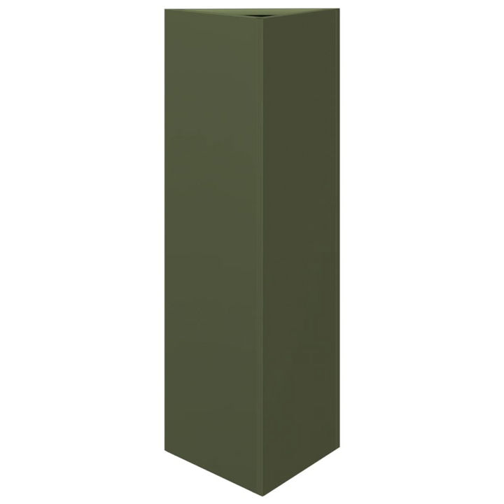 Triangular Garden Planters - Set of 2, Olive Green Steel, 30x26x75 cm, Perfect for Gardens, Balconies, and Patios - Premium  from Home Treasures - Just £89.99! Shop now at Home Treasures