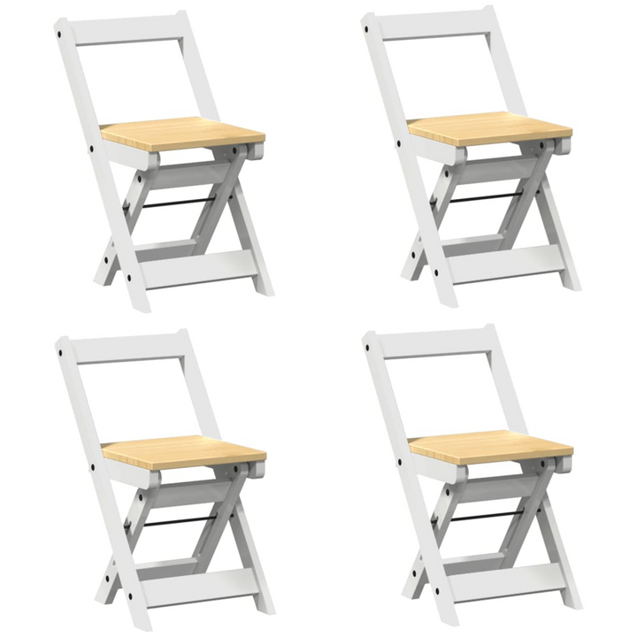 CORONA 5 Piece Butterfly Folding Dining Set - White Pine Wood - Space Saving Furniture - Premium  from Home Treasures - Just £380.99! Shop now at Home Treasures