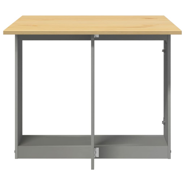 CORONA Foldable Butterfly Dining Table in Grey - Solid Pine Wood Extendable Space-Saving Design - Premium  from Home Treasures - Just £210.99! Shop now at Home Treasures