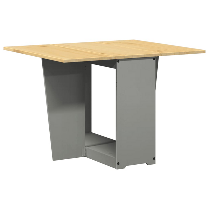 CORONA Foldable Butterfly Dining Table in Grey - Solid Pine Wood Extendable Space-Saving Design - Premium  from Home Treasures - Just £210.99! Shop now at Home Treasures