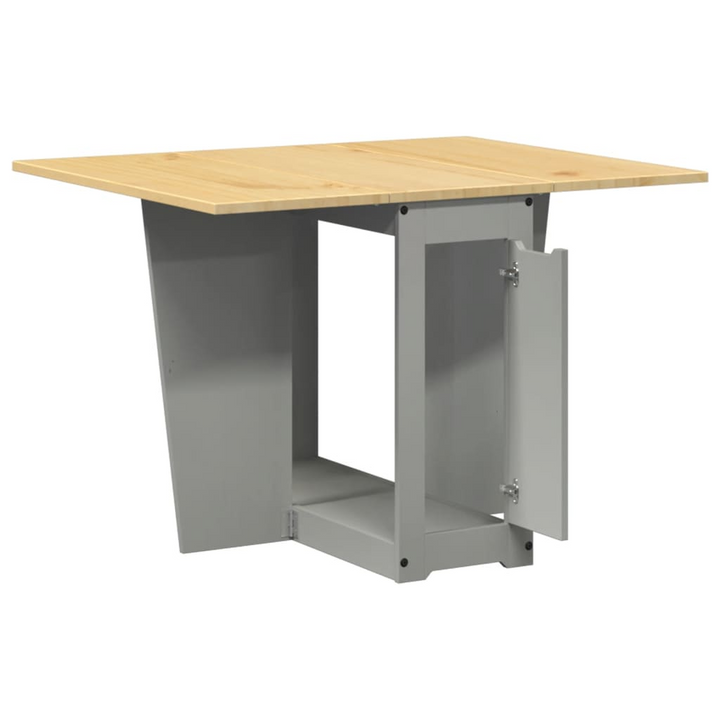 CORONA Foldable Butterfly Dining Table in Grey - Solid Pine Wood Extendable Space-Saving Design - Premium  from Home Treasures - Just £210.99! Shop now at Home Treasures