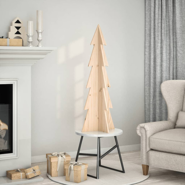 Rustic Pine Wood Christmas Tree - DIY Decorative Holiday Ornament & Home Decor - Premium  from Home Treasures - Just £33.99! Shop now at Home Treasures