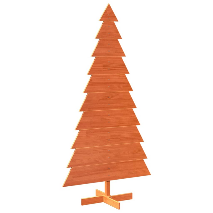 Wooden Christmas Tree - Wax Brown, Solid Pine Wood, Rustic Holiday Decoration - Premium  from Home Treasures - Just £45.99! Shop now at Home Treasures