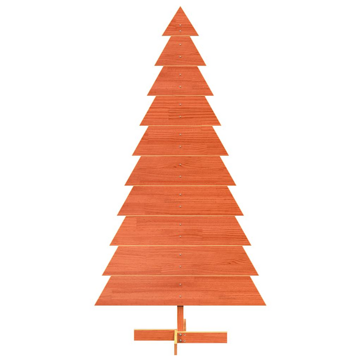 Wooden Christmas Tree - Wax Brown, Solid Pine Wood, Rustic Holiday Decoration - Premium  from Home Treasures - Just £45.99! Shop now at Home Treasures