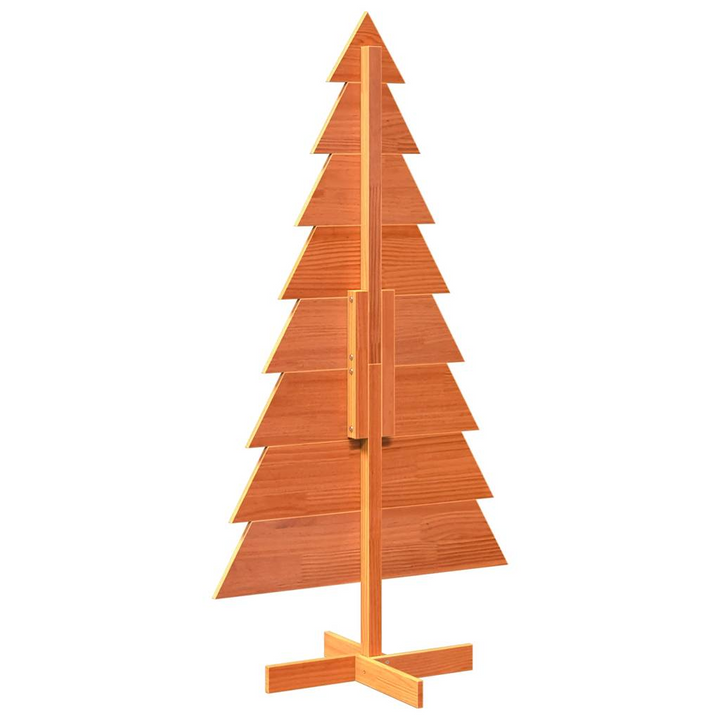 Rustic Wooden Christmas Tree for Festive Decoration, Wax Brown, 150 cm, Solid Pine Wood - Premium  from Home Treasures - Just £36.99! Shop now at Home Treasures