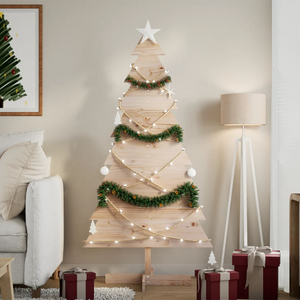 Solid Pine Wooden Christmas Tree - Rustic DIY Holiday Decoration - Premium  from Home Treasures - Just £44.99! Shop now at Home Treasures