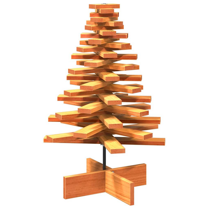 Solid Wood Pine Christmas Tree for Festive Home or Office Décor - Wax Brown Finish - Premium  from Home Treasures - Just £47.99! Shop now at Home Treasures