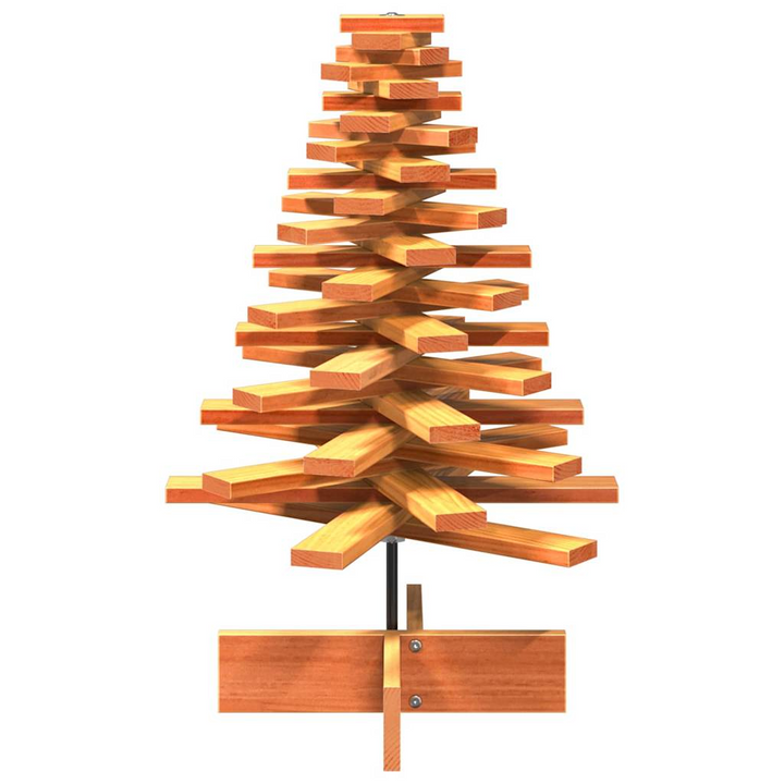 Solid Wood Pine Christmas Tree for Festive Home or Office Décor - Wax Brown Finish - Premium  from Home Treasures - Just £47.99! Shop now at Home Treasures