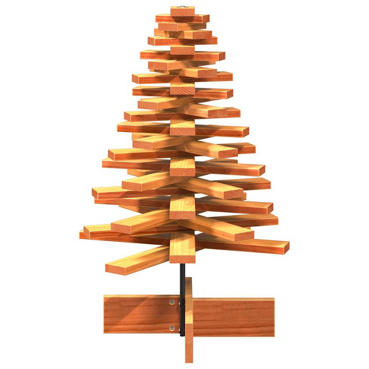 Solid Wood Pine Christmas Tree for Festive Home or Office Décor - Wax Brown Finish - Premium  from Home Treasures - Just £47.99! Shop now at Home Treasures