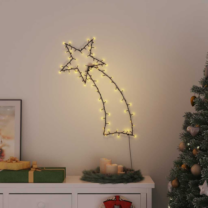 Warm White Shooting Star Christmas Lights – 115 LED Silhouette for Festive Decor - Premium  from Home Treasures - Just £26.99! Shop now at Home Treasures