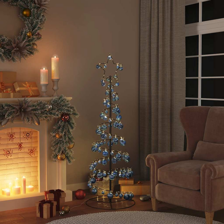 Christmas Baubles Set of 100 - Blue Ornaments in Multiple Sizes (3/4/6 cm) for Festive Decoration - Premium  from Home Treasures - Just £18.99! Shop now at Home Treasures