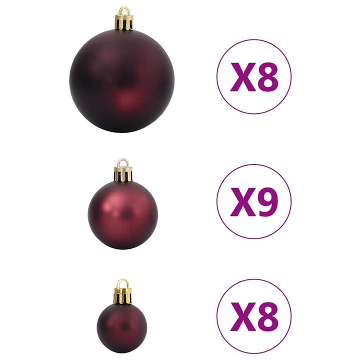 Christmas Baubles - Champagne & Dark Brown, Ø3/4/6 cm - Elegant Xmas Tree Ornaments - Premium  from Home Treasures - Just £21.99! Shop now at Home Treasures