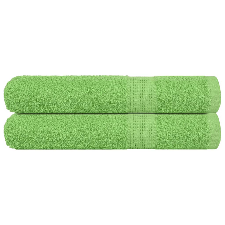 Apple Green Towels - Set of 2, 100x200 cm, 100% Cotton, 360 gsm - Soft, Absorbent, and Durable - Premium  from Home Treasures - Just £37.99! Shop now at Home Treasures