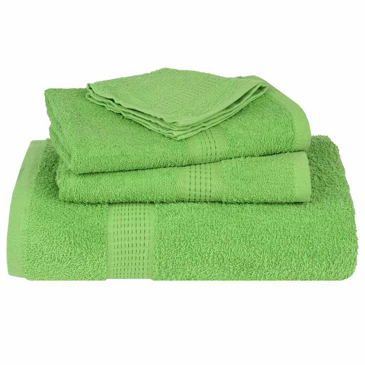 Apple Green Towels - Set of 2, 100x200 cm, 100% Cotton, 360 gsm - Soft, Absorbent, and Durable - Premium  from Home Treasures - Just £37.99! Shop now at Home Treasures