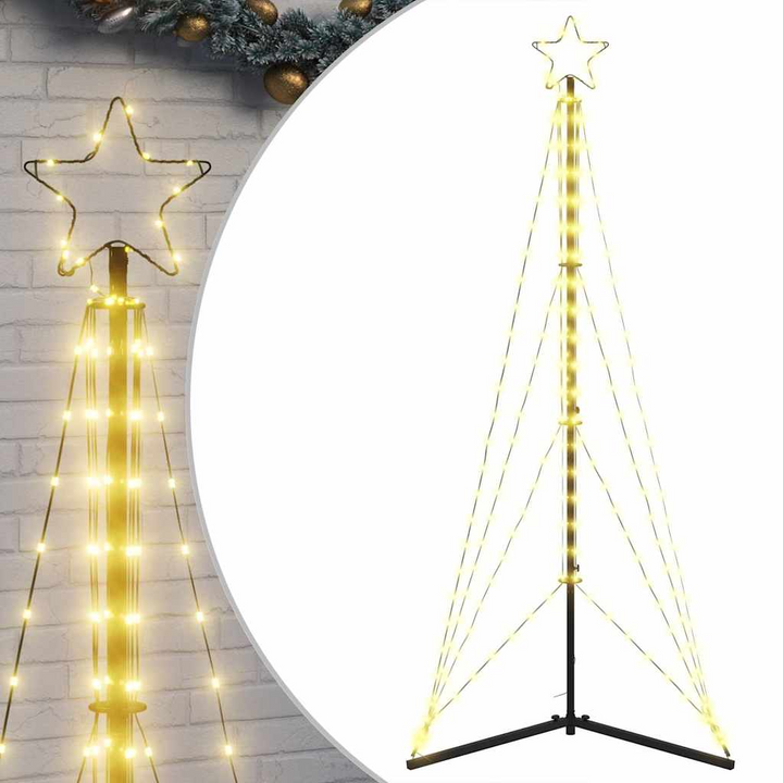 Christmas Tree Light with 363 Warm White LEDs - 8 Lighting Effects, Indoor & Outdoor Use - Premium  from Home Treasures - Just £29.99! Shop now at Home Treasures