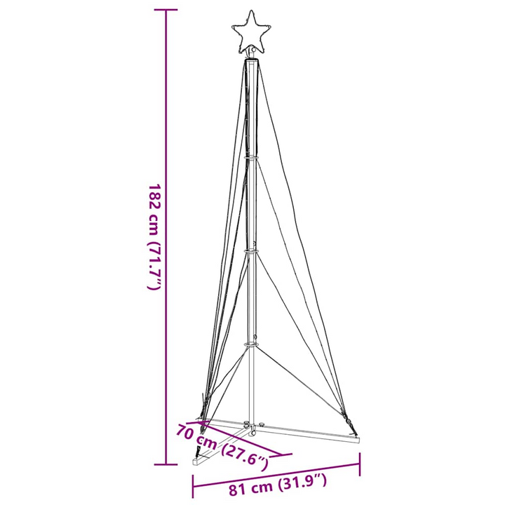 Christmas Tree Light with 363 Warm White LEDs - 8 Lighting Effects, Indoor & Outdoor Use - Premium  from Home Treasures - Just £29.99! Shop now at Home Treasures