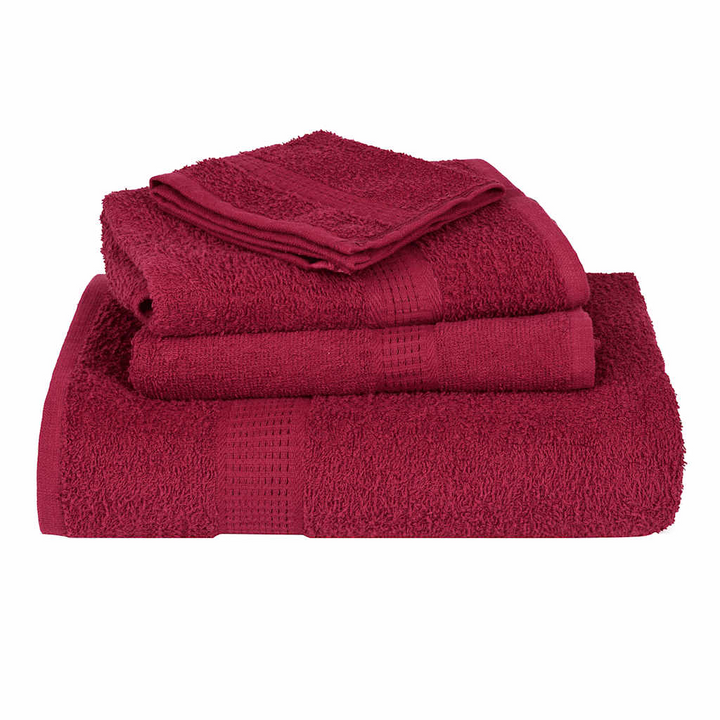 2-Piece Shower Towel Set - Bordeaux, 100% Cotton, 70x140 cm, 360 gsm - Ultra Soft & Absorbent Towels - Premium  from Home Treasures - Just £24.99! Shop now at Home Treasures