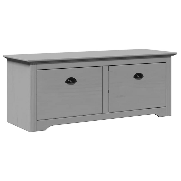 Elegant Hallway Bench BODO Grey 114x40x45 cm - Ample Storage, Durable Pinewood Construction - Premium  from Home Treasures - Just £132.99! Shop now at Home Treasures