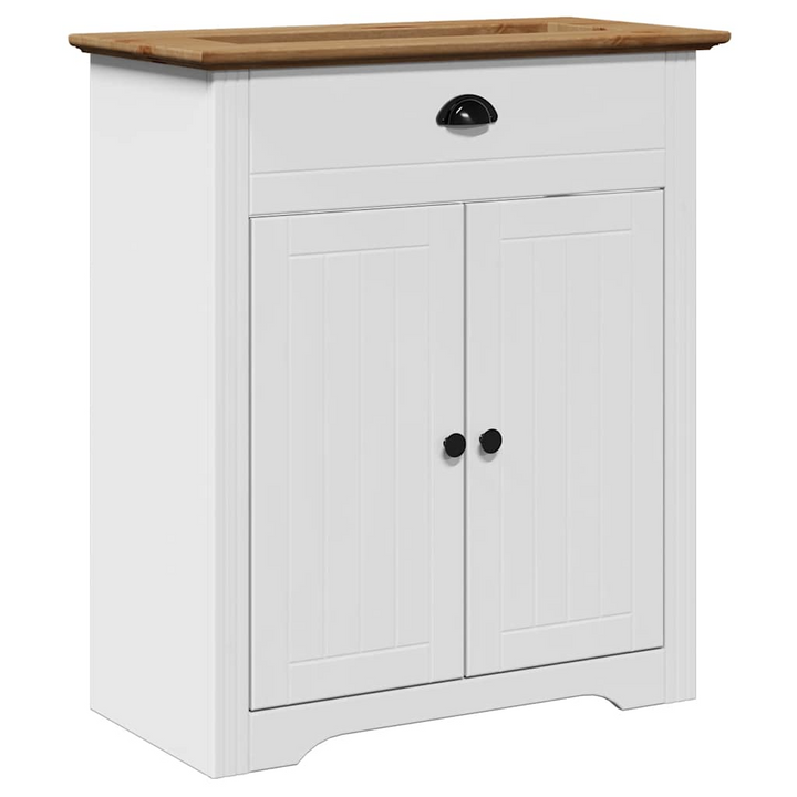 BODO Bathroom Sink Cabinet - White & Brown - 70x35x80 cm - Elegant Retro Style with Ample Storage - Premium  from Home Treasures - Just £103.99! Shop now at Home Treasures