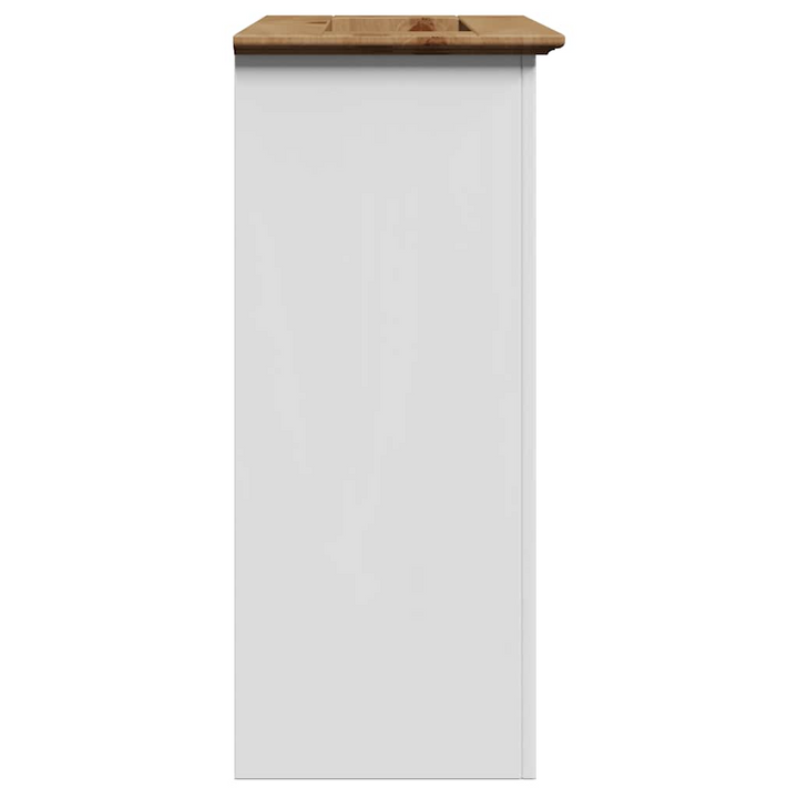 BODO Bathroom Sink Cabinet - White & Brown - 70x35x80 cm - Elegant Retro Style with Ample Storage - Premium  from Home Treasures - Just £103.99! Shop now at Home Treasures