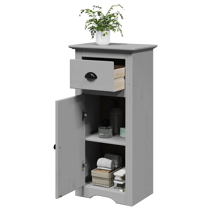 BODO Grey Bathroom Cabinet 44x30x90 cm - Stylish & Functional Storage Solution | Durable Pinewood - Premium  from Home Treasures - Just £79.99! Shop now at Home Treasures