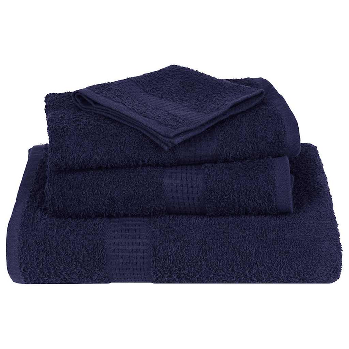 2-Piece Hand Towels Set, Navy Blue, 50x100 cm, 360 gsm, 100% Cotton, Soft & Absorbent - Premium  from Home Treasures - Just £18.99! Shop now at Home Treasures