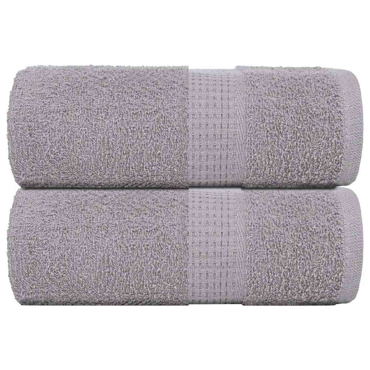 Grey Soap Towels, Set of 2 - 100% Cotton, 30x30 cm, 360 GSM, Soft & Absorbent, OEKO-TEX Certified - Premium  from Home Treasures - Just £13.99! Shop now at Home Treasures