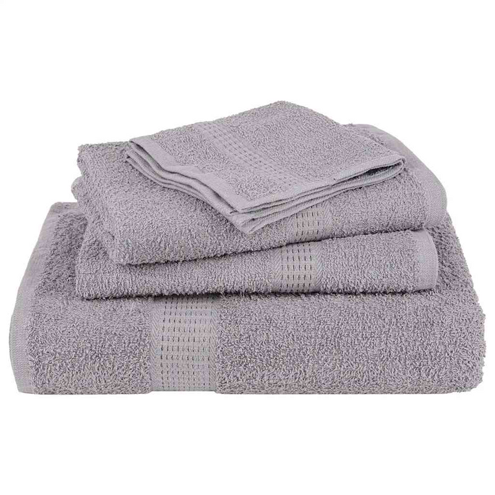 Grey Soap Towels, Set of 2 - 100% Cotton, 30x30 cm, 360 GSM, Soft & Absorbent, OEKO-TEX Certified - Premium  from Home Treasures - Just £13.99! Shop now at Home Treasures