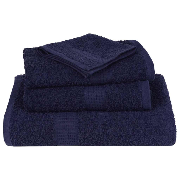 Navy Blue Bath Towels - 2 Pack, 100x150 cm, 360 GSM, 100% Cotton, Soft and Absorbent - Premium  from Home Treasures - Just £31.99! Shop now at Home Treasures