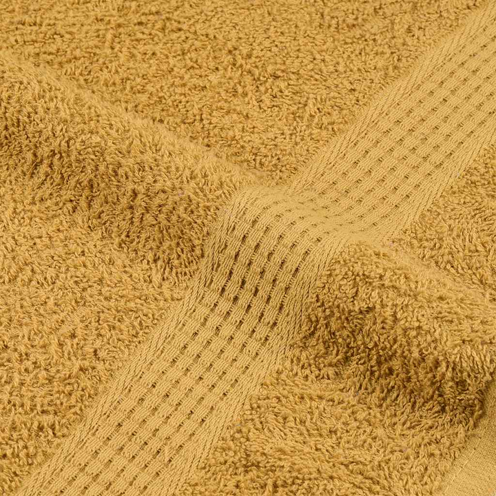 Set of 2 Shower Towels in Gold - 70x140 cm - 360 gsm - 100% Cotton | Soft & Absorbent Towels - OEKO-TEX Certified - Premium  from Home Treasures - Just £24.99! Shop now at Home Treasures