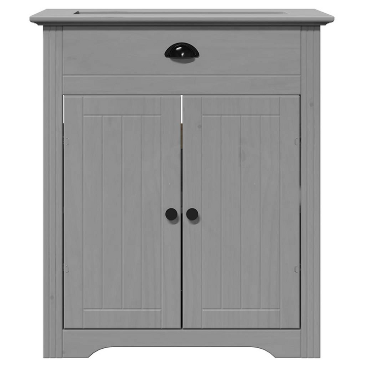 BODO 3 Piece Bathroom Furniture Set in Grey, Solid Pine and Engineered Wood - Modern Storage Solution - Premium  from Home Treasures - Just £245.99! Shop now at Home Treasures