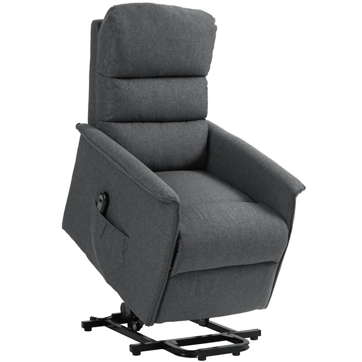 Electric Power Lift Recliner Chair for Elderly with Footrest, Pockets & Remote - Comfortable Recliner Armchair with Spring Pack Seat - Premium  from Home Treasures - Just £331.99! Shop now at Home Treasures