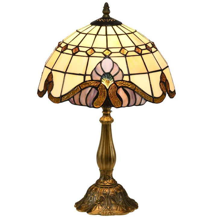 Handmade Stained Glass Table Lamp - Antique Bedside Light | Decorative Night Light for Bedroom & Living Room - Premium  from Home Treasures - Just £75.99! Shop now at Home Treasures