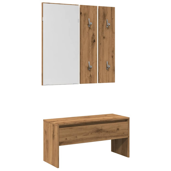 Artisan Oak Hallway Furniture Set - Stylish & Functional Entryway Solution - Premium  from Home Treasures - Just £94.99! Shop now at Home Treasures