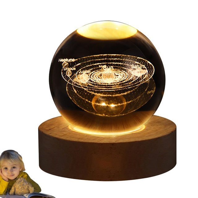 Glowing Crystal Ball Night Light - Premium  from Home Treasures - Just £23.40! Shop now at Home Treasures