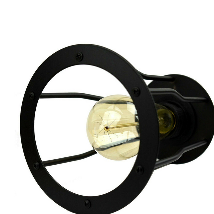 Ceiling Light with 3 Shades - Modern Industrial Vintage Cage Style Metal Flush Mount - Premium  from Home Treasures - Just £38.99! Shop now at Home Treasures