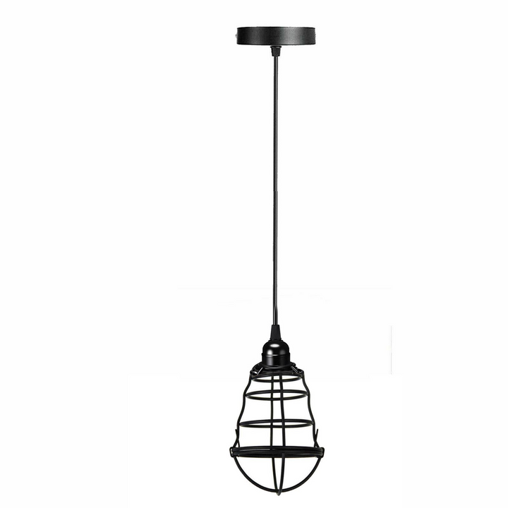 Vintage Modern Black Hanging Pendant Light - Adjustable 95cm Wire - Ideal for Kitchen, Bedroom, and Living Room - Premium  from Home Treasures - Just £19.99! Shop now at Home Treasures