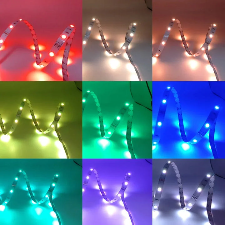 5V Usb Led Lights For Room 5050 Rgb Led Strip 5 10 Meter Diode Tape Gamer Decoration Ice String Bar Lighting Adhesive Led Ribbon - Premium  from Home Treasures - Just £21.15! Shop now at Home Treasures