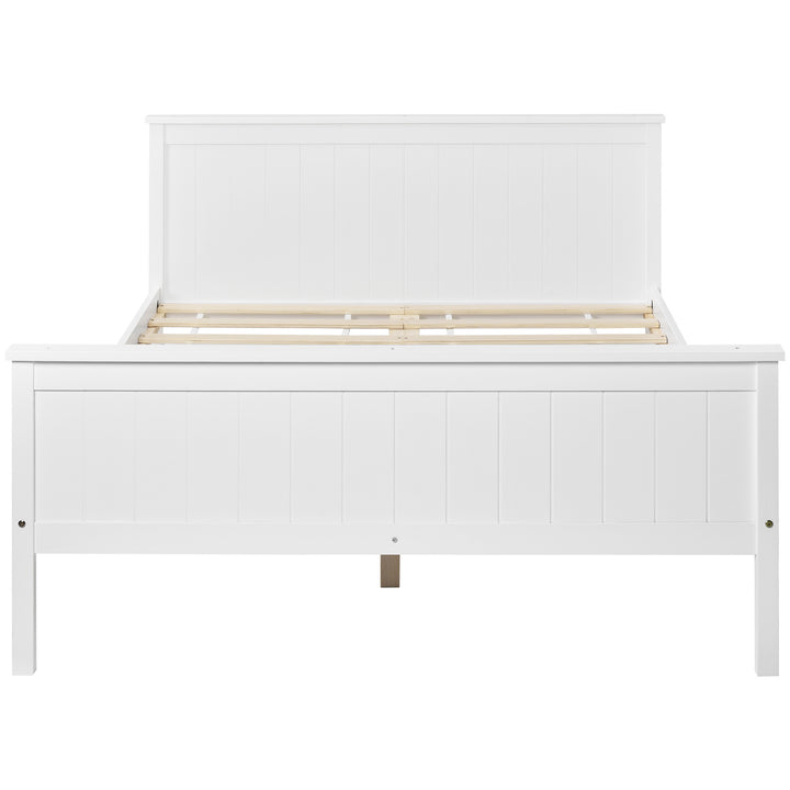 Children's Wooden Bed Frame with Headboard and Footboard in Ivory, Pine Wood Bed for Children - Premium Beds, Frames &amp; Bases from Home Treasures - Just £258.62! Shop now at Home Treasures