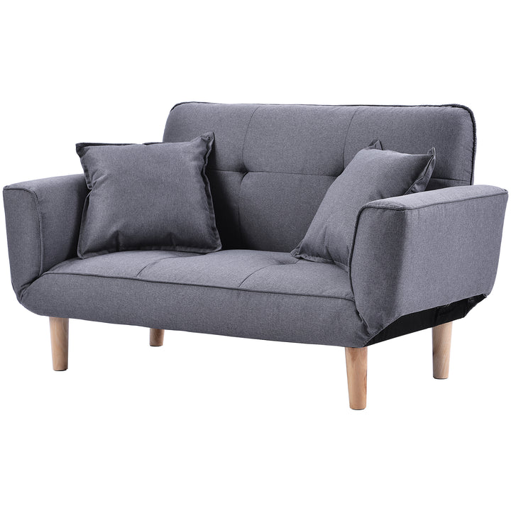 Modern 2 Seater Sofa Bed (Light Grey) - Premium Sofas from Home Treasures - Just £395.56! Shop now at Home Treasures