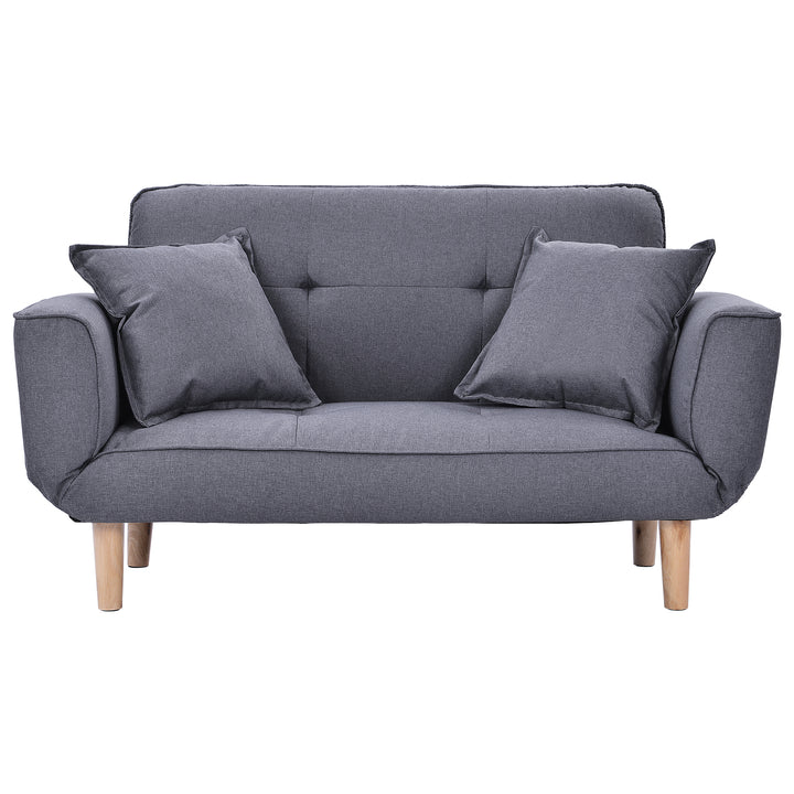 Modern 2 Seater Sofa Bed (Light Grey) - Premium Sofas from Home Treasures - Just £395.56! Shop now at Home Treasures