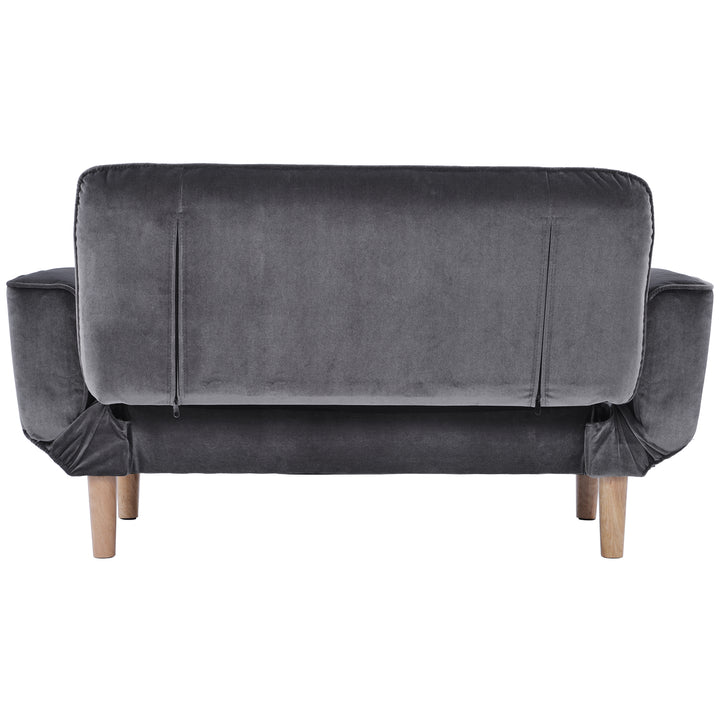 Modern Sofabed, Soft Velvet (Grey) - Premium Sofas from Home Treasures - Just £395.56! Shop now at Home Treasures