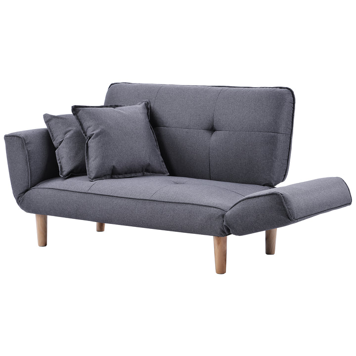 Modern 2 Seater Sofa Bed (Light Grey) - Premium Sofas from Home Treasures - Just £395.56! Shop now at Home Treasures