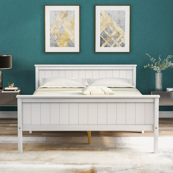 Children's Wooden Bed Frame with Headboard and Footboard in Ivory, Pine Wood Bed for Children - Premium Beds, Frames &amp; Bases from Home Treasures - Just £258.62! Shop now at Home Treasures