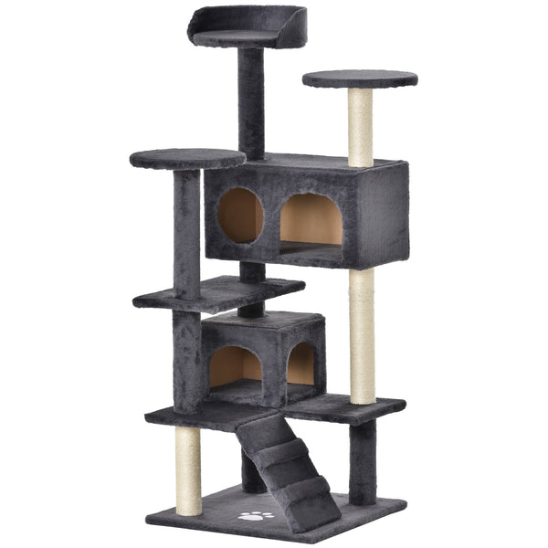 Cat Tree Cat Climbing Tower for Indoor Cats 133cm - Premium Trees &amp; Condos from Home Treasures - Just £70.79! Shop now at Home Treasures