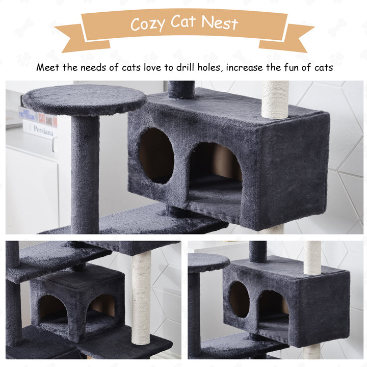 Cat Tree Cat Climbing Tower for Indoor Cats 133cm - Premium Trees &amp; Condos from Home Treasures - Just £70.79! Shop now at Home Treasures