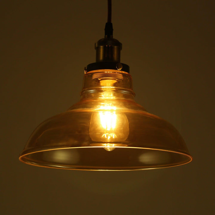 Vintage Gold Glass Ceiling Light with Bulb - Premium Lighting from Home Treasures - Just £74.99! Shop now at Home Treasures